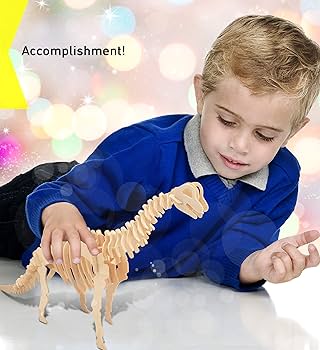 植木力の作品本物です。 Amazon.co.jp: Puzzled 3Dパズル ブラキオサウルス 恐竜 ウッド